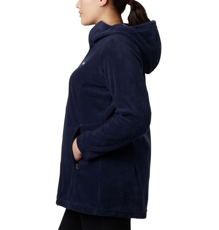 Women's Columbia Benton Springs II Long Hoodie Navy | Plus Size CA-O5014